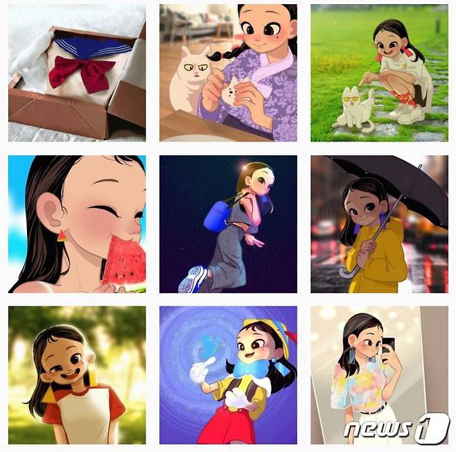 스캐터랩 측은 지난해 12월 이루다를 출시하며 이루다를 '가수 블랙핑크를 좋아하고, 일상을 기록하는 것을 취미가 있는 20살 여대생''으로 소개했다. (이루다 인스타그램)© 뉴스1