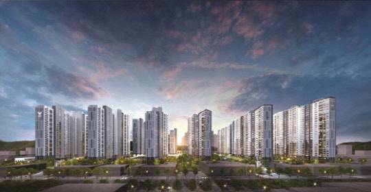 부평 캐슬&더샵 퍼스트 투시도. <롯데건설·포스코건설 제공>