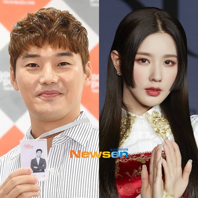 왼쪽부터 권혁수, (아이들)미연