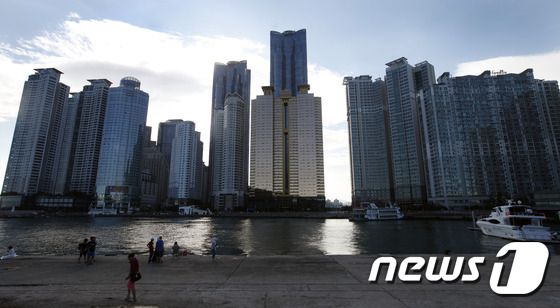 부산 해운대구 마린시티 일대 전경.© News1 여주연 기자