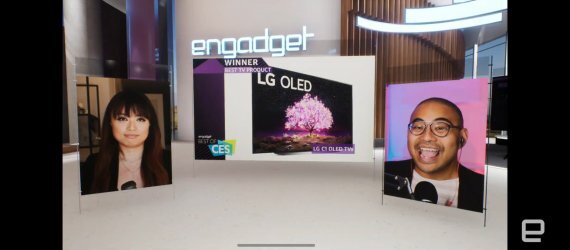 LG 올레드 TV가 14일 CES 공식 어워드 파트너인 엔가젯이 시상하는 CES 2021 최고상에서 최고 TV로 선정됐다.
