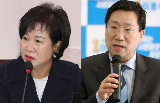 (왼쪽부터) 손혜원 전 민주당 의원, 양정철 전 민주연구원장 (사진=연합뉴스)