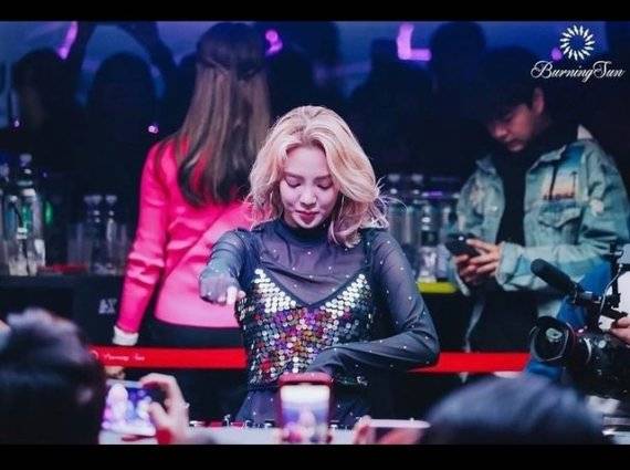 '버닝썬 사건' 최초 제보자 김상교씨가 인스타그램에 올린 소녀시대 효연. 효연도 이날 김씨 글에 반박하며 이 사진을 SNS에 올렸다. photo@newsis.com /사진=뉴시스