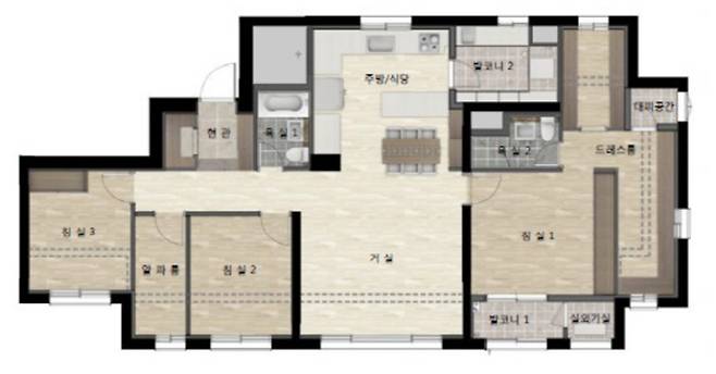 명지더샵 퍼스트월드 전용 99㎡ 평면도 [사진 = 포스코건설]