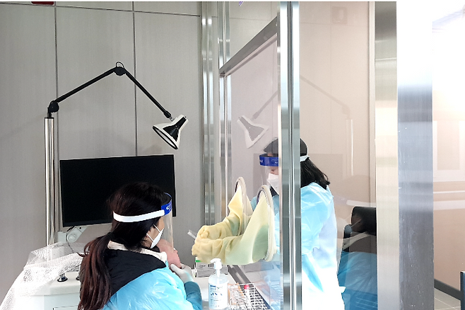 호흡기전담클리닉. 통영시청 제공