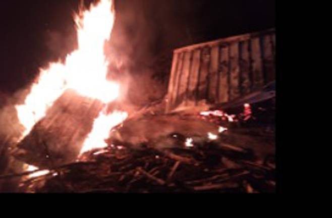 완주 사찰 황토방 화재 [전북소방본부 제공]