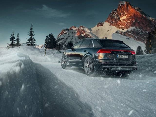 한국타이어의 겨울용 타이어 장착 차량. 한국앤컴퍼니 제공