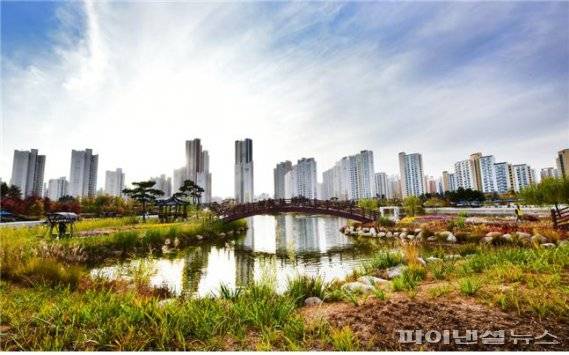 김포시 마산동 호수공원 전경. 사진제공=김포시