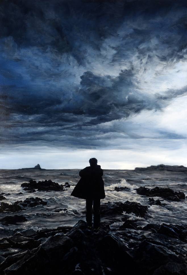 공성훈, 바닷가의 남자, 2018, 캔버스에 유채, 116.8×80.3㎝