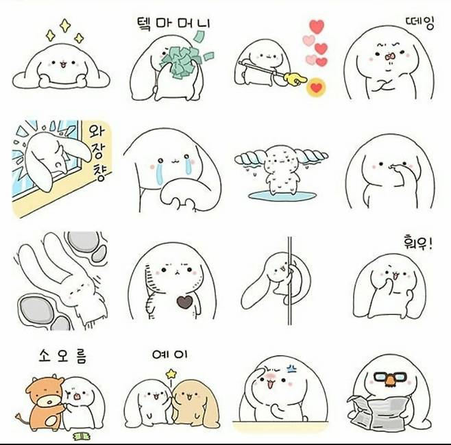 망붕이는 귀여운 외모로도 인기를 끌었지만 반전되는 과격한 감정 표현이 특히 팬들 사이에서 매력 포인트로 꼽혀왔다. /사진제공=카카오이모티콘