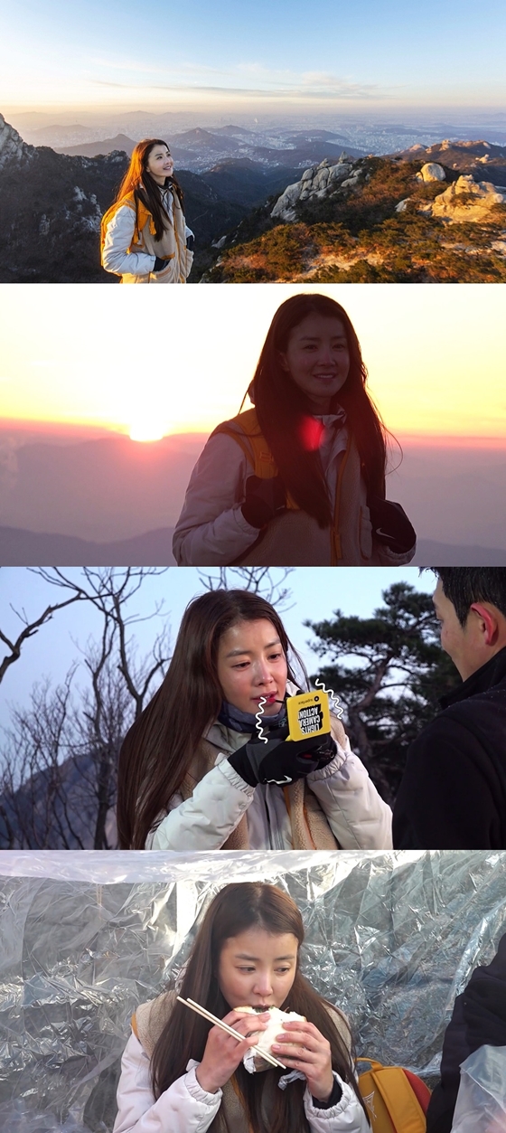 MBC '전지적 참견 시점'에서 등산 화보에 도전한 배우 이시영/사진제공=MBC '전지적 참견 시점'