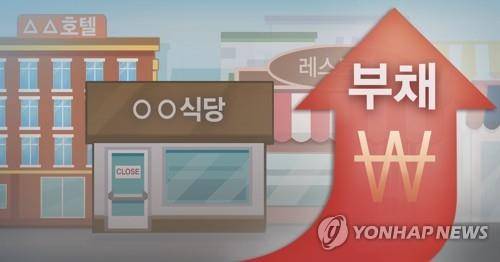 식당·숙박업 부채 증가 (PG) [홍소영 제작] 일러스트