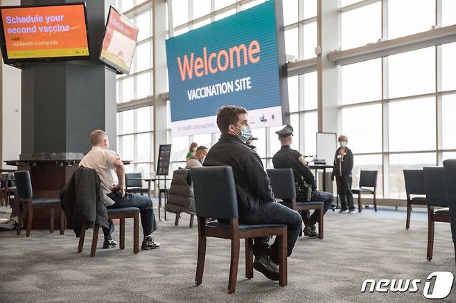 미국의 한 백신접종센터의 모습. © AFP=뉴스1