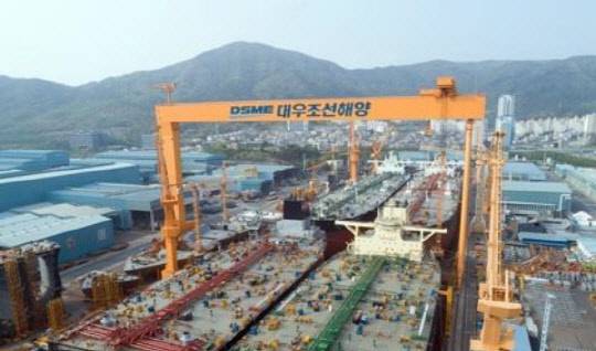 대우조선해양 옥포조선소 전경. <연합뉴스>