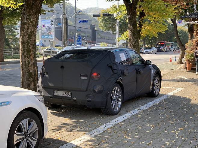 제네시스 JW EV 테스트 차량. (전자신문 DB)