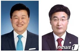 신용한 전 대통령 직속 청년위원장, 최영준 변호사.  © 뉴스1