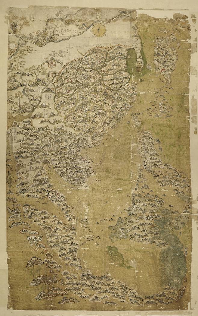 셀던의 동아시아 항해도(출처: The Bodleian Library)