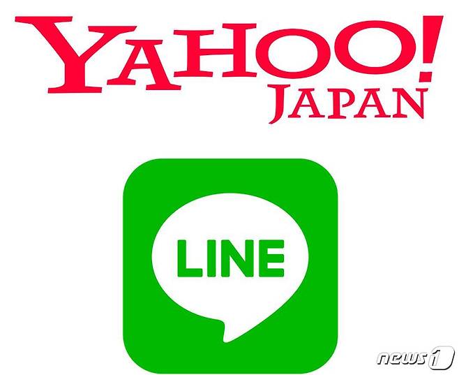야후재팬 로고와 라인 로고 © 뉴스1