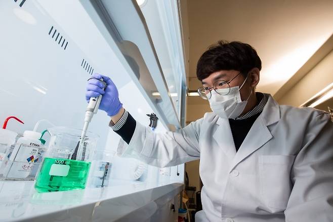 임 교수 연구진이 열전 반도체 개발을 위한 연구에 몰두하고 있다. 남윤중 제공