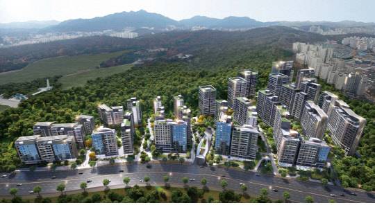 올해 첫 마수걸이 수주(대우건설 시공)에 성공한 서울 흑석11구역 재개발 조감도. <대우건설 제공>