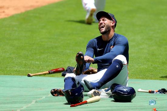 휴스턴 애스트로스에서 뛰던 FA 외야수 조지 스프링어가 토론토 블루제이스로 향한다. /사진=로이터