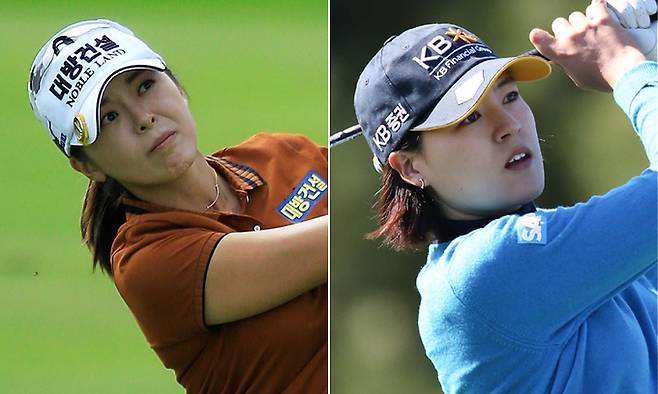 허미정(왼쪽), 전인지