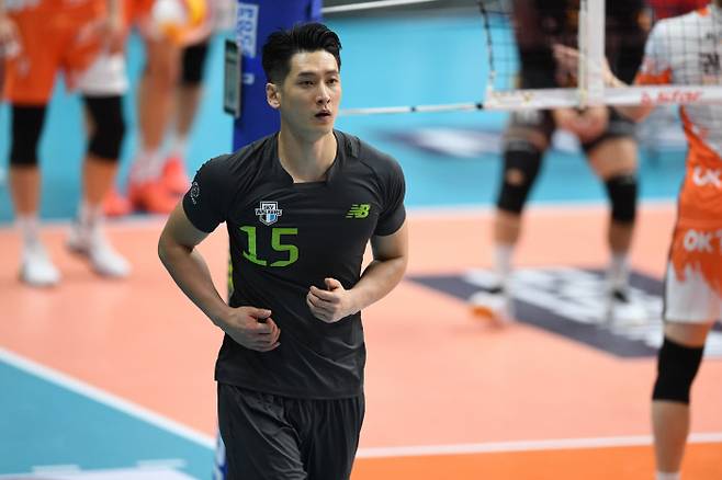 현대캐피탈 문성민.  한국배구연맹 제공