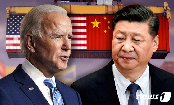 조 바이든 미국 대통령(좌)과 시진핑 중국 국가주석(우). © News1 최수아 디자이너