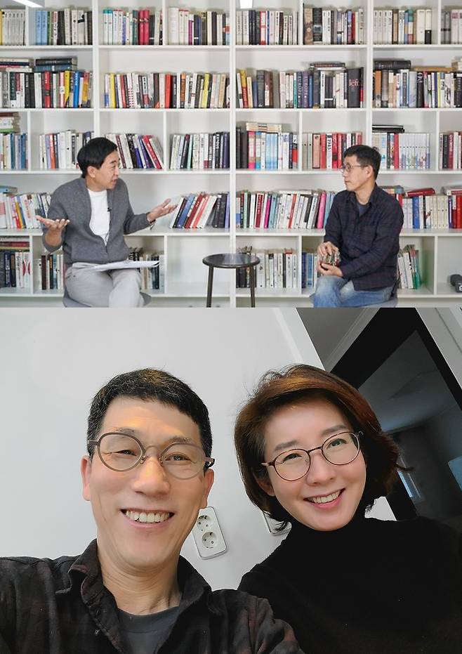 금태섭(위 사진 왼쪽) 전 의원과 진중권 전 동양대 교수. 아래 사진은 진 전 교수와 나경원 전 의원/조선DB