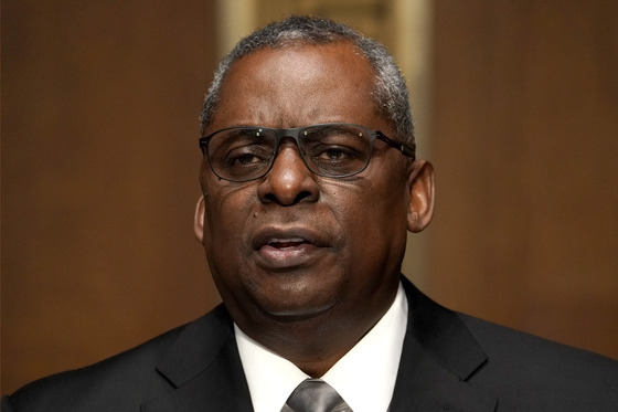 U.S. President Joe Biden's nominee for Secretary of Defense, retired Army Gen. Lloyd Austin, answers questions during a confirmation hearing before the Senate Armed Services Committee, in Washington on Wednesday. [EPA/YONHAP]