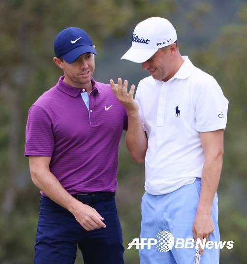 로리 맥길로이와 저스틴 토마스. 사진제공=ⓒAFPBBNews = News1