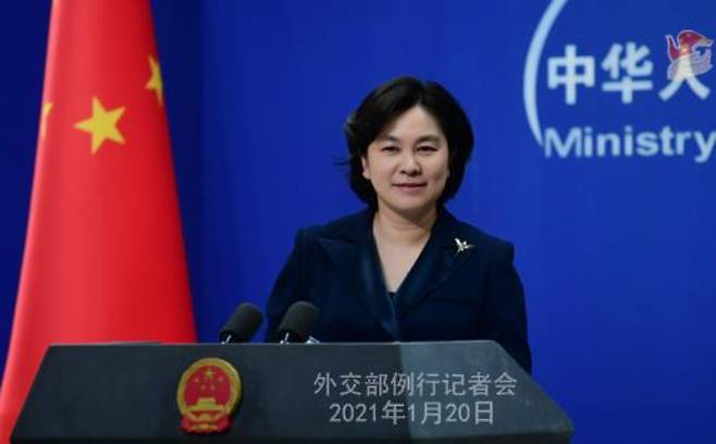 화춘잉 중국 외교부 대변인. 연합뉴스