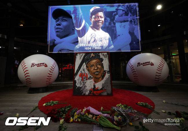 [사진] 메이저리그 레전드 홈런 타자 행크 애런이 86세의 나이에 세상을 떠났다. ⓒGettyimages(무단전재 및 재배포 금지)