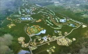 한라홀딩스는 최근 카카오VX와 스톤브릿지자산운용을 묘산봉관광단지 투자 유치를 위한 1단계 파트너로 선정했다. 스톤브릿지자산운용이 투자를, 카카오VX는 운영을 맡는다. /사진제공=한라그룹