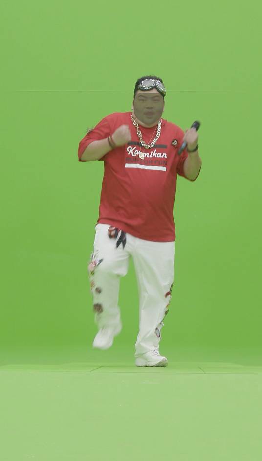 대역의 얼굴에 터틀맨 얼굴을 합성하는 과정 /출처=CJ올리브네트웍스