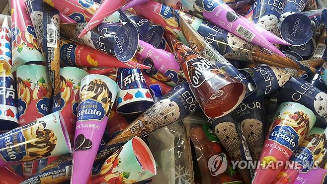 아이스크림 [연합뉴스 자료 사진]  기사 내용과 직접 관련 없는 참고용 자료 사진임