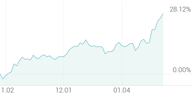 3개월 등락률 +28.49%