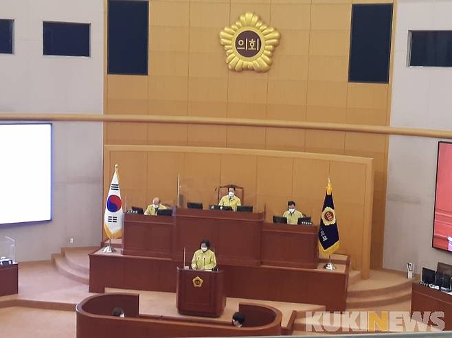 ▲ 대전시의회 5분 자유발언에서 채계순 의원이 발언하고 있다. 