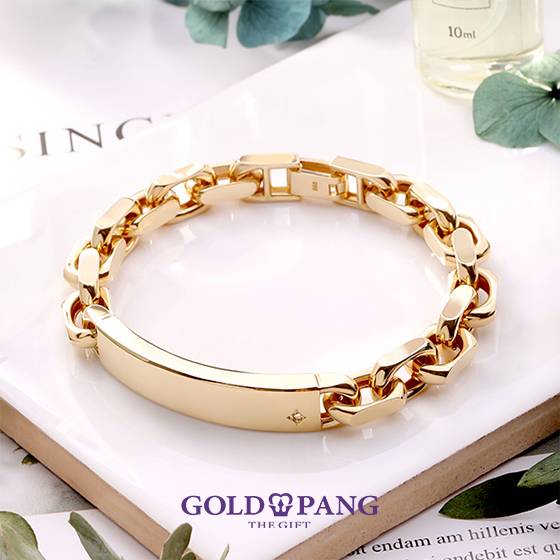 골드팡의 14k·18k '천연 다이아몬드 이니셜 팔찌'/사진제공=골드팡
