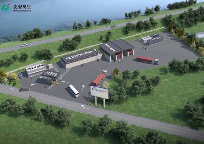 수소충전소 조감도. 충북도 제공