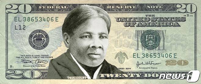 바이든 미국 행정부가 20달러 지폐 모델을 흑인 여성 인권운동가 해리엇 터브먼으로 교체하는 작업을 재추진한다. © AFP=뉴스1