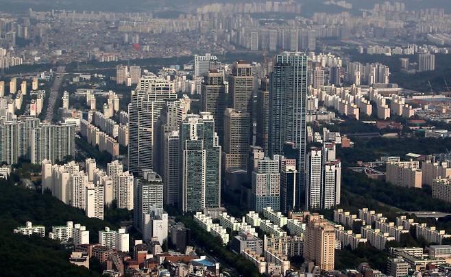 외국인이 많이산 서울 강남지역의 아파트 전경 [한주형 기자]