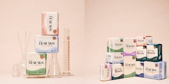 민감한 Y존 피부를 생각한 더마생리대 브랜드 ‘디어스킨’