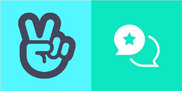 네이버의 브이라이브(왼쪽)와 빅히트의 위버스