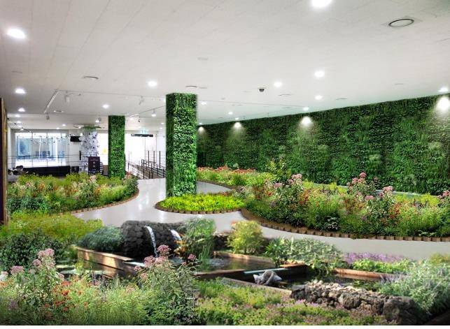 강릉시 생활 밀착형 실내정원 조성.[강릉시 제공]