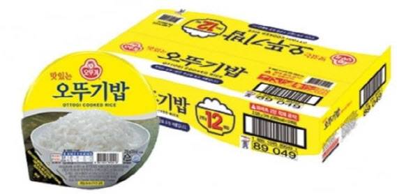 오뚜기 즉석밥 ‘오뚜기밥’ 모습.(사진=오뚜기 홈페이지 갈무리)