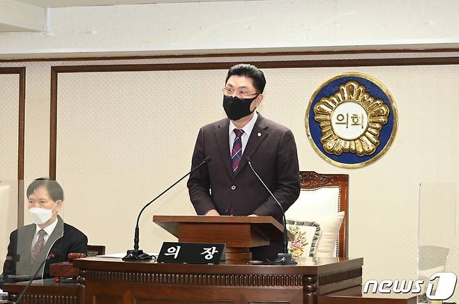 대전 중구의회가 28일 제232회 임시회 1차 본회를 열고 9일간의 새해 첫 회기일정에 돌입했다.(대전 중구의회 제공)© 뉴스1