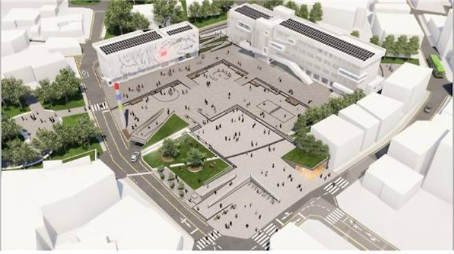 당진시 도시재생 뉴딜사업 도심광장 및 거점주차장 조성사업 조감도. 당진시 제공