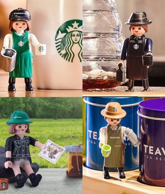 스타벅스가 한정판으로 출시한 플레이모빌 이미지