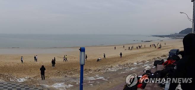 겨울 대천해수욕장 전경 [보령시 제공. 재판매 및 DB 금지]